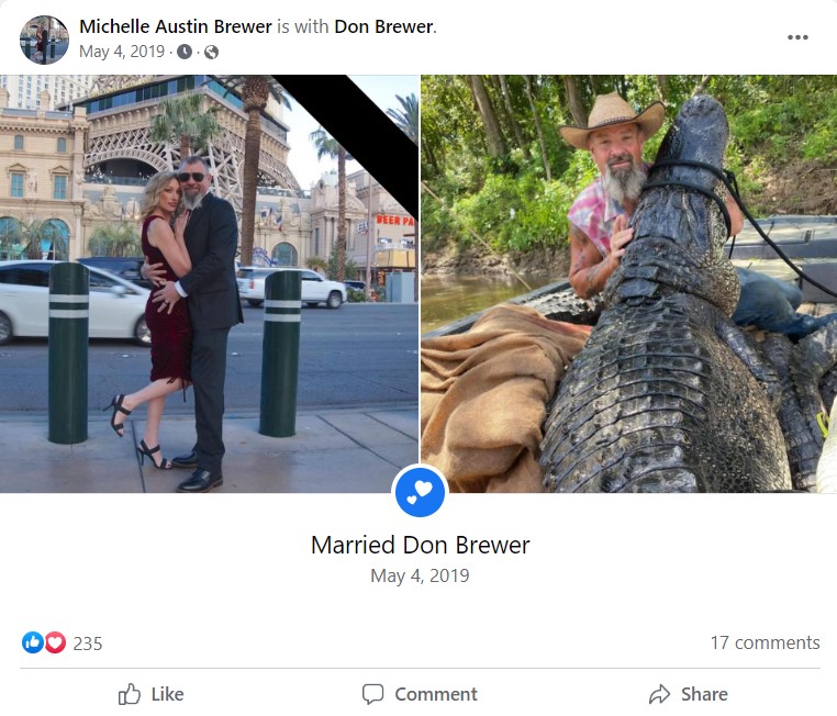 Don Brewer married to Michelle Austin Brewer