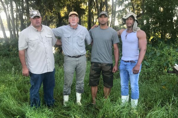 Dorien Edgar with Edgar Family from Swamp People