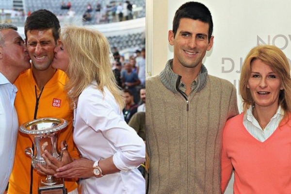 Novak's parents: Srdjan Djokovic and Dijana Djokovic