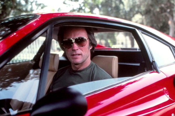 Hollywood actor Clint EastWood with car