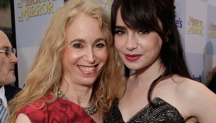 Jill Tavelman along side her daughter Lily Collins