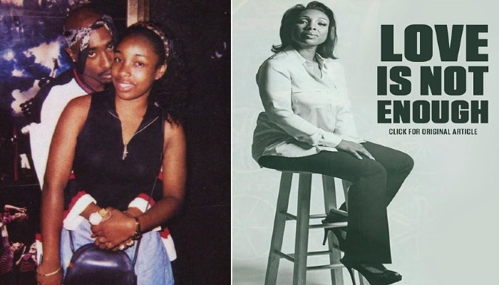 Tupac along side her ex-wife Keisha Morris